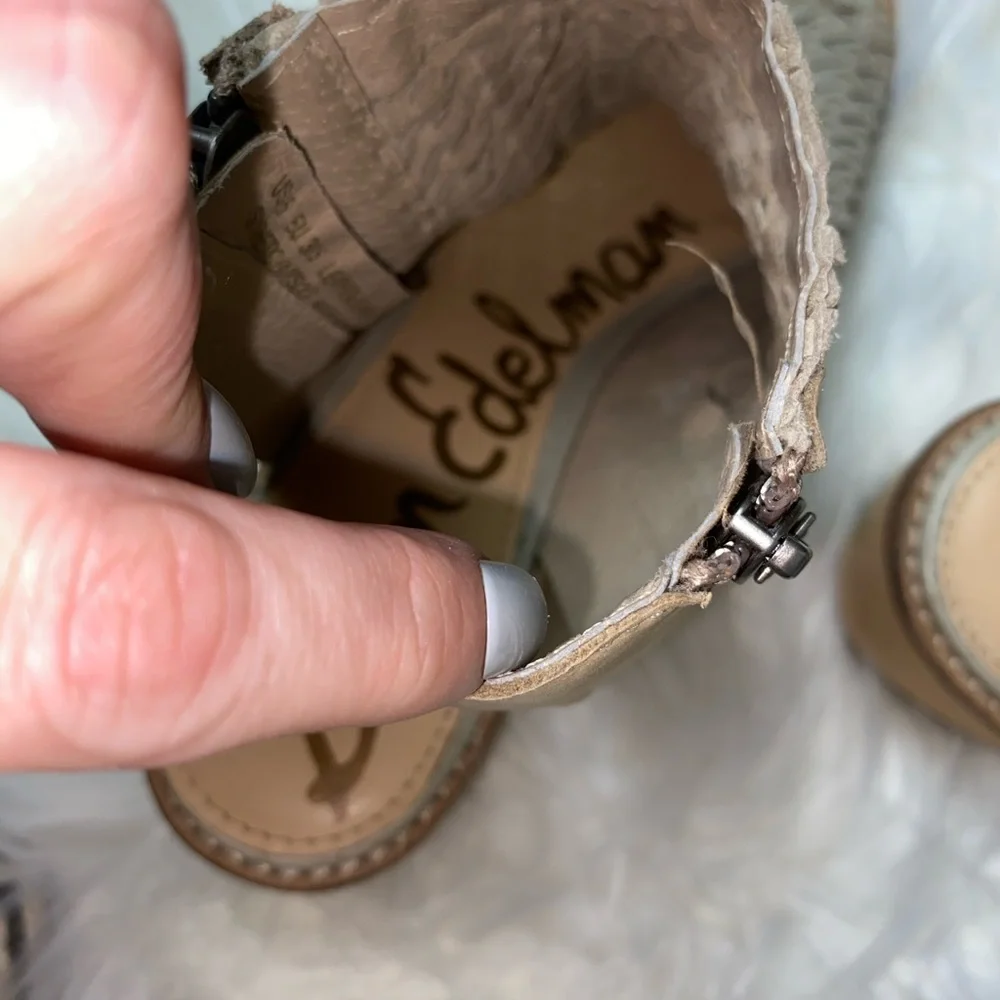 Sam‎ Edelman Cooper woven peep toe sandals